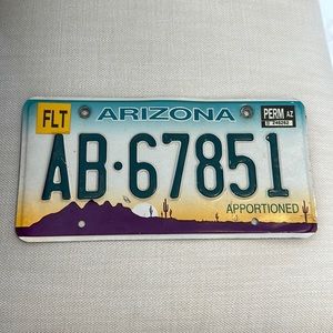 Arizona Vintage License Plate
